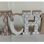 DECORAZIONE DA TAVOLO PARETE SCRITTA LEGNO FRASE DECORATIVA KITCHEN CUCINA 40*11