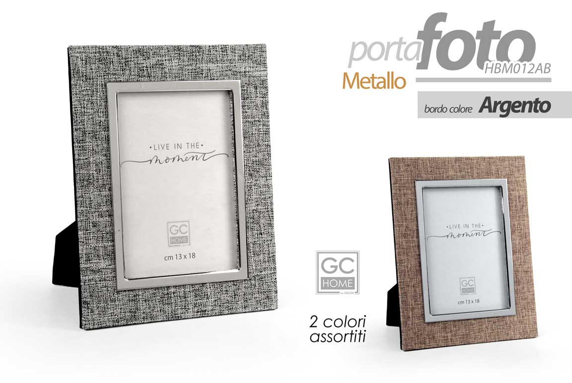 8025569920172 CORNICE PORTAFOTO DA TAVOLO FOTO MODERNO CLASSICO BORDO ARGENTO ASSORT 18*13 cm - immagine 1