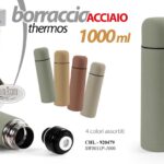 THERMOS BORRACCIA BOTTIGLIA TERMICA ACCIAIO VIAGGIO CAMPEGGIO MONTAGNA COL 1 LIT
