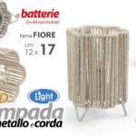 LAMPADA LUMETTO Decorativa Metallo CORDA Luce LED CLASSICA MODERNA ASSORT 17*12
