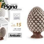 PIGNA ANTICATA CERAMICA SICILIANA STIL DECORATIVA SEGNAPOSTO CENTROTAVOLA 15*10