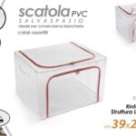 ORGANIZER VESTITI ABITI SCATOLA SALVASPAZIO CONTENITORE PORTABIANCHERIA 39*29*19