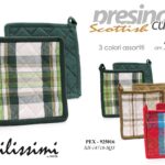 Presina cucina imbottita protezione calore moderna stile scozzese assort 20x20