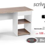 SCRIVANIA TAVOLO SCRITTOIO SALVASPAZIO COMPUTER PC MODERNO LEGNO L108*P48*H75