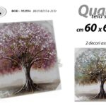 QUADRO STAMPA SU TELA Canvas LEGNO ALBERO PRIMAVERA STAGIONE ASSORTITI 60*60 cm