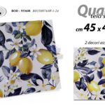 QUADRO STAMPA SU TELA Canvas LEGNO LIMONI MEDITERRANEO GIALLO BLU ASSORT 45*45