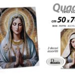 QUADRO STAMPA SU TELA Canvas LEGNO MADONNA SANTA MARIA VERGINE IMMACOLATA 50*70