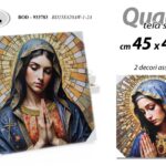 QUADRO STAMPA SU TELA Canvas LEGNO MADONNA SANTA VERGINE MARIA ASSORTITI 45*45cm