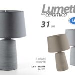 Lampada tavolo ceramica moderno lumetto abat-jour comodino scrivania ass 31 cm