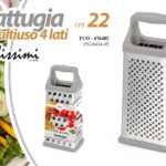 Grattugia multiuso 4 lati acciaio inox formaggio taglia verdure affetta 22x10x8