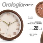 Orologio parete tondo silenzioso moderno vintage casa loft plastic assort 28 cm