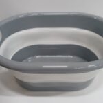 Cesto bacinella bucato biancheria panni bagno pieghevole plastic ass 49*36*21 cm