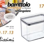 Contenitore cucina porta pasta cereali legumi dispensa plastica traspar 10*16*13