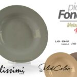 Piatto fondo tavola moderno catering buffet melamina infrangibile color as 23 cm