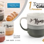 Tazza colazione tazzone latte the cappuccino mug porcellana home bcolor 430 ml