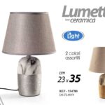 Lampada tavolo ceramica moderno lumetto abat-jour comodino scrivania ass 35 cm