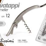Levatappi sommelier apribottiglie vino cavatappi acciaio inox professionale 12cm
