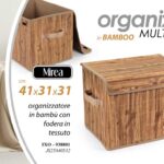 Cesto contenitore rettangolare coperchio organizer bagno camera moderno 41*31*31