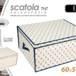 Contenitore biancheria salvaspazio scatola cambio stagione rigido tnt 60*50*30