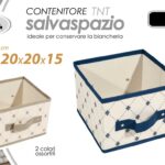 Cesto cestino tnt salvaspazio organizer biancheria armadio portaoggetti 20*20*15