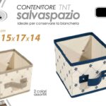 Cesto contenitore tnt salvaspazio organizer cassetti cravatte armadio 15*17*14cm