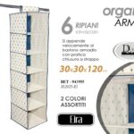 Organizer armadio bastone appendibile salvaspazio biancheria scarpe 120*30*30cm
