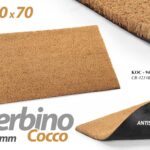 Zerbino esterno cocco naturale moderno ingresso antiscivolo pvc prof 70x40x1,4