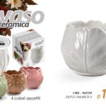 Vaso tulipano ceramica pianta fioriera fiori arredo moderno color ass 13*10 cm