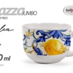 Tazza mug Tazzone colazione latte cappuccino ceramica limoni stil sicilia 460 ml
