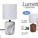 Lampada abat-jour tavolo lumetto ceramica moderno comodino scrivania ass 26*13