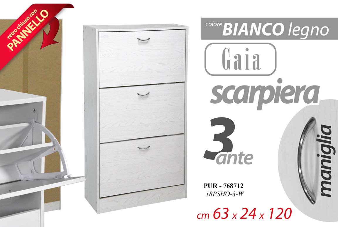 8025569768712 PUR/SCARP 3P GAIA 63*24*120 18PSHO-3-W - immagine 1