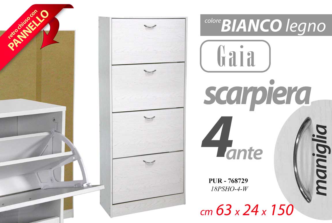 8025569768729 PUR/SCARP 4P GAIA 63*24*150 18PSHO-4-W - immagine 1