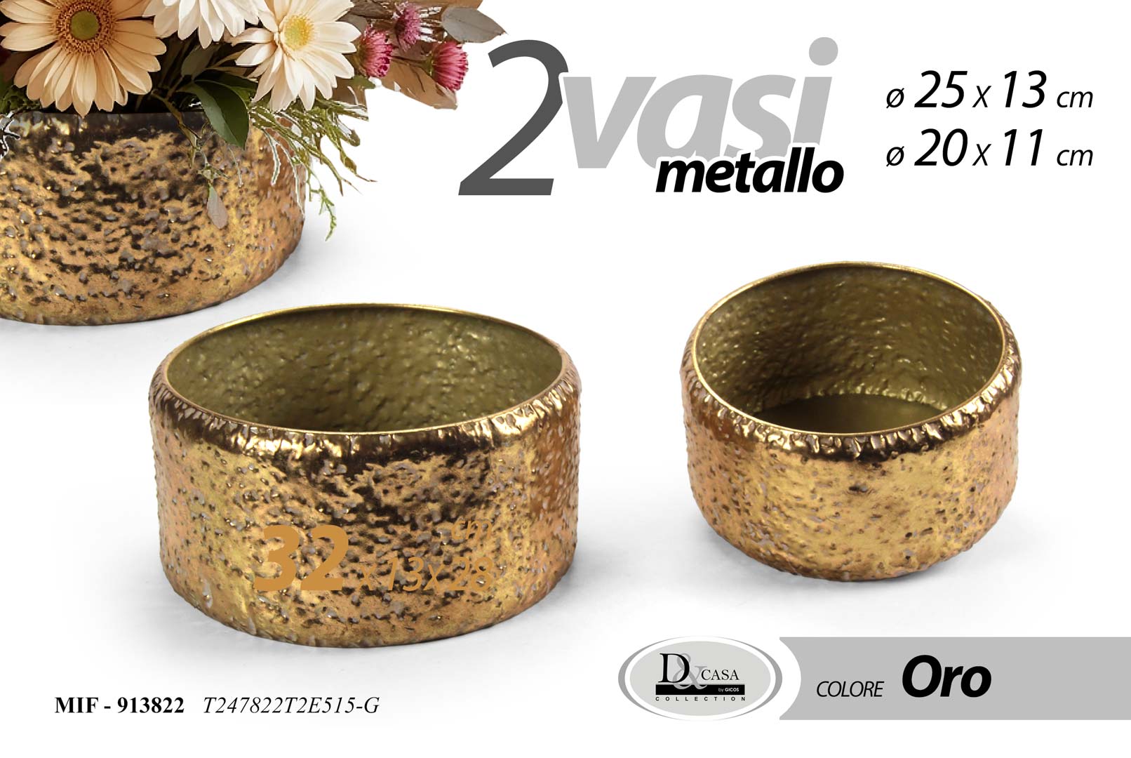 8025569913822 MIF/S/2 VASI C.ORO 13/11 T247822T2E515/G - immagine 1