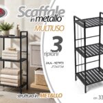 JAA/SCAFFALE NERO 3RIP 33*28*82 J7243734