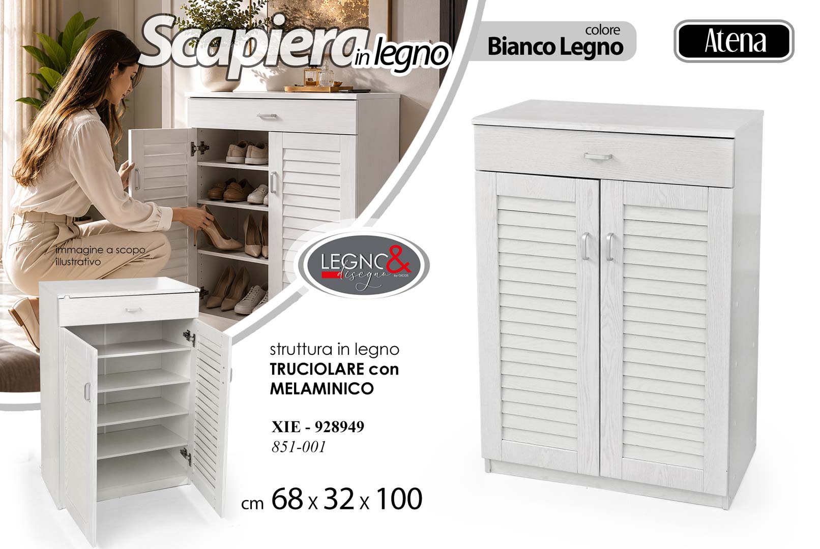8025569928949 XIE/SCARPIERA 5RIP BNC 68*32*100 851-001 - immagine 1
