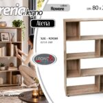 XIE/LIBRERIA ROVERE 80*24*123CM 6314-160
