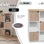 XIE/LIBRERIA BICOLOR 60*30*93CM  6112-BC