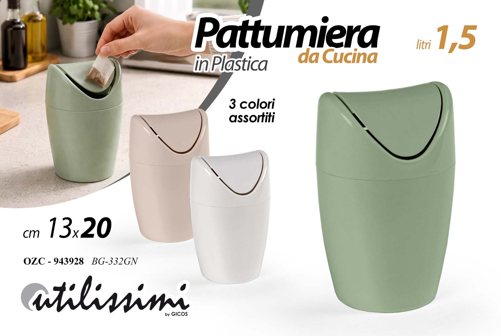 8025569943928 OZC/PATTUM.TAV.1,5LT AS 13*20CM BG-332GN - immagine 1