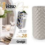 CRE/VASO PIGNA GREIGE 14*28  DLP24G28W-1