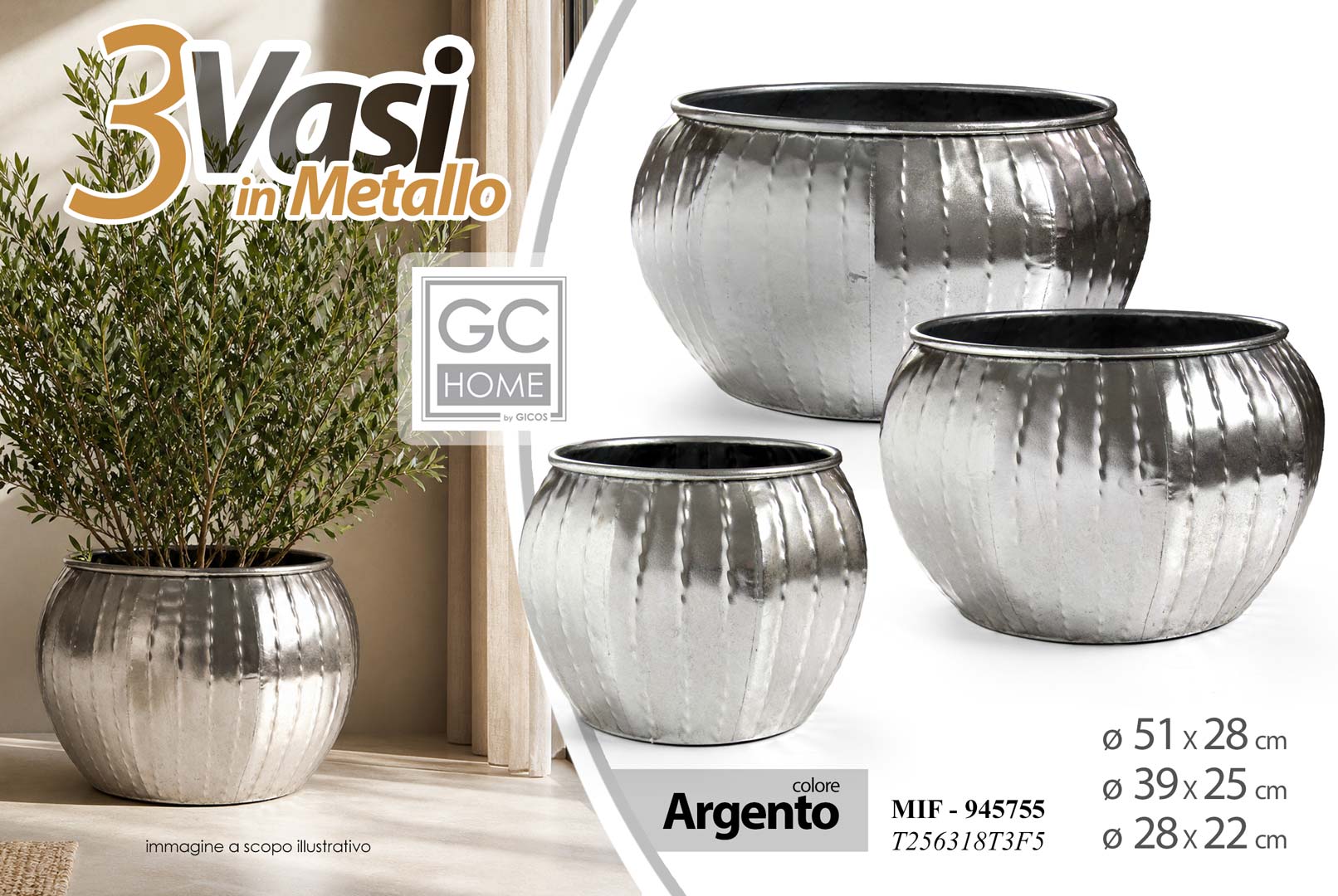 8025569945755 MIF/S/3 VASI ARG D51/39/28 T256318T3F5 - immagine 1