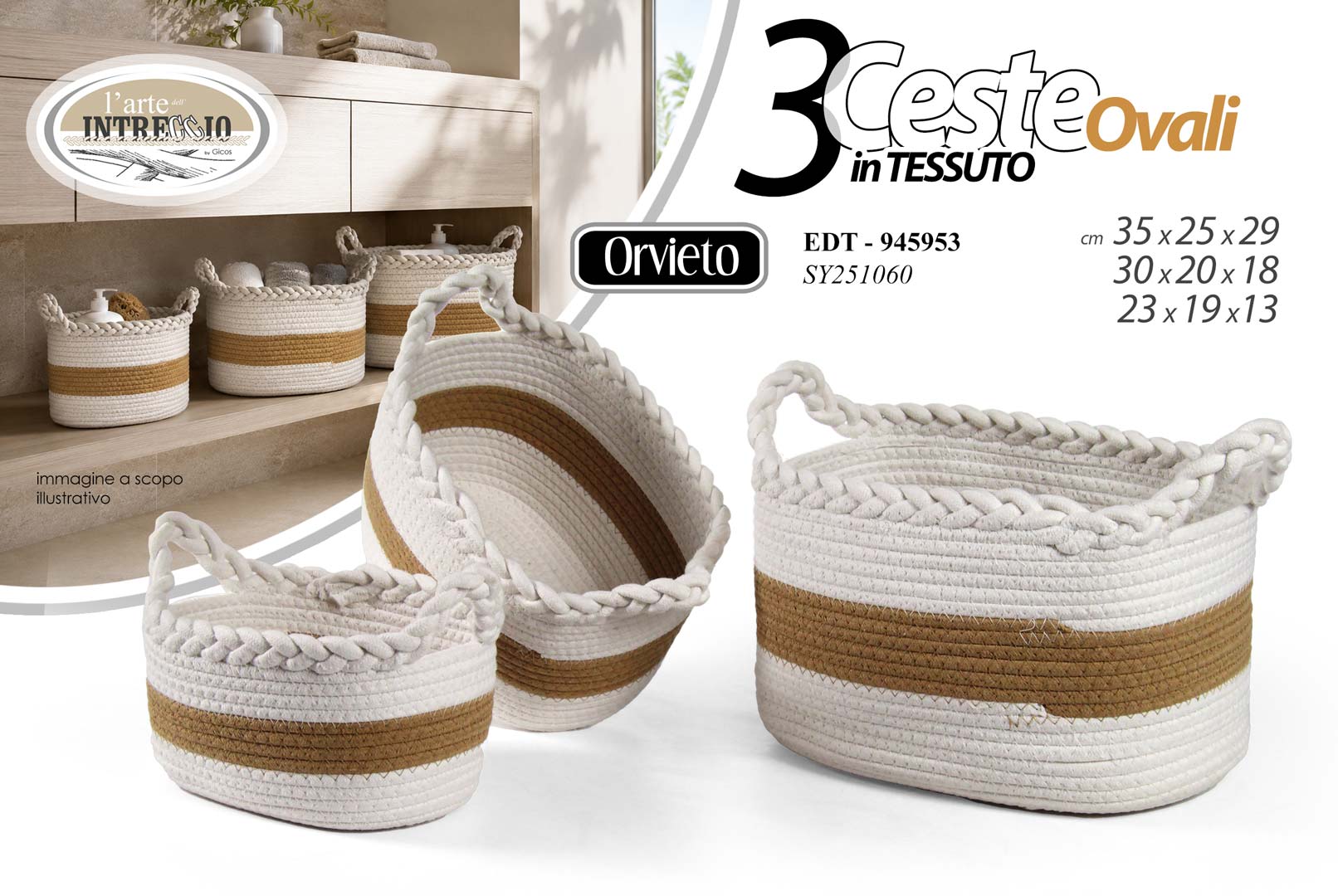 8025569945953 EDT/S/3 CESTE OVALI 35/30/23 SY251060 - immagine 1